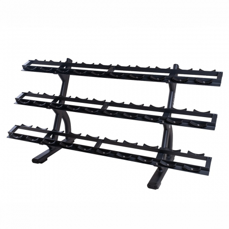 Bare - Discuri - Greutati - Suport 3 Rafturi pentru Gantere inSPORTline GymRack III