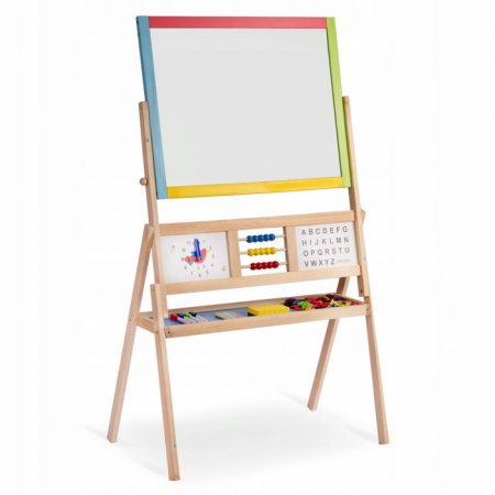 Tabla educationala cu doua fete si accesorii Ricokids RK-801, 113 x 69 x 37 cm, Multicolora [5]