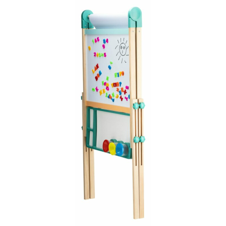 Tablita magnetica, Free2Play, 2 in 1, cu litere si cifre , din lemn, Conform cu standardul european de securitate EN71/123, 3 ani+, Multicolor [14]