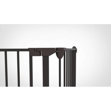 Tarc de siguranta modular cu 5 panouri, metal negru, Noma N94238 [2]