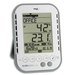 Termometre camera si baie - Termo-higrometru profesional cu functie de inregistrare a datelor tip Data Logger, KLIMALOGG PRO TFA 30.3039.IT