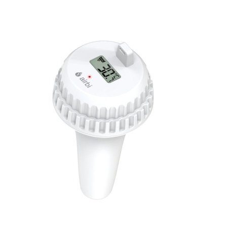 Termometru si higrometru digital de camera, cu senzori wireless pentru exterior si pentru apa din piscina, lumina de fundal, Airbi POOL BI1021 [8]