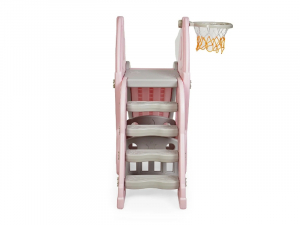 Tobogan MyKids cu cos de baschet Racheta Pink [2]