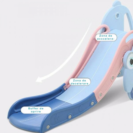 Tobogan MyKids masina cu cos de baschet OM002 Blue [1]