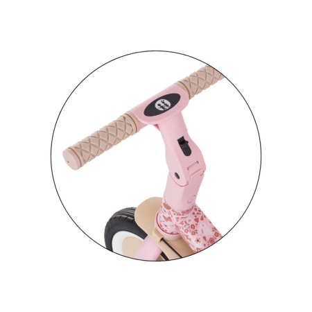 Tricicleta, Petite&Mars, Turbo, Editie limitata, 5 in 1, Multifunctionala, Vehicul de impins, Bicicleta cu/fara pedale, Cu maner de ghidaj, Detasabil, Roti din cauciuc, Pana la 25 kg, 1.5-5 ani, Rosy  [17]