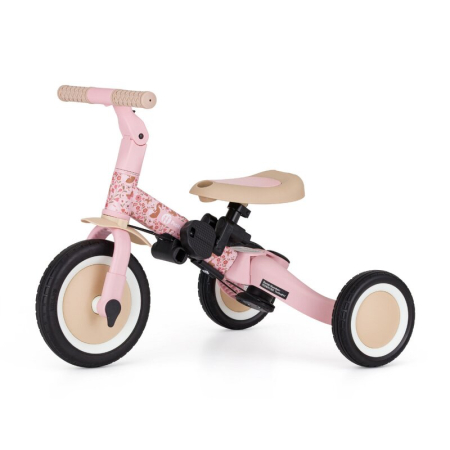 Tricicleta, Petite&Mars, Turbo, Editie limitata, 5 in 1, Multifunctionala, Vehicul de impins, Bicicleta cu/fara pedale, Cu maner de ghidaj, Detasabil, Roti din cauciuc, Pana la 25 kg, 1.5-5 ani, Rosy  [10]