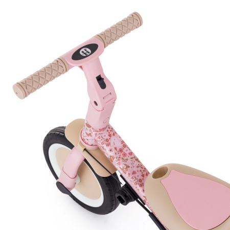 Tricicleta, Petite&Mars, Turbo, Editie limitata, 5 in 1, Multifunctionala, Vehicul de impins, Bicicleta cu/fara pedale, Cu maner de ghidaj, Detasabil, Roti din cauciuc, Pana la 25 kg, 1.5-5 ani, Rosy  [19]
