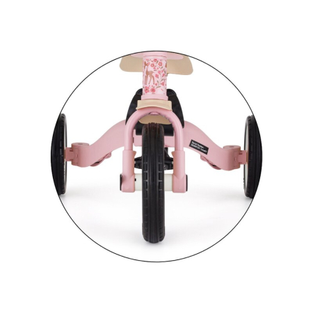 Tricicleta, Petite&Mars, Turbo, Editie limitata, 5 in 1, Multifunctionala, Vehicul de impins, Bicicleta cu/fara pedale, Cu maner de ghidaj, Detasabil, Roti din cauciuc, Pana la 25 kg, 1.5-5 ani, Rosy  [15]