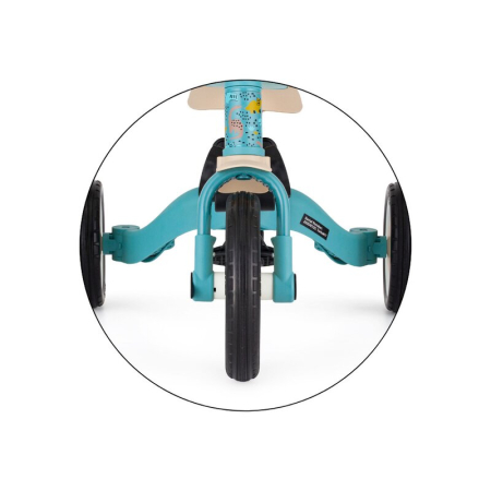 Tricicleta, Petite&Mars, Turbo, Editie limitata, 5 in 1, Multifunctionala, Vehicul de impins, Bicicleta cu/fara pedale, Cu maner de ghidaj, Detasabil, Roti din cauciuc, Pana la 25 kg, 1.5-5 ani, Dino [15]