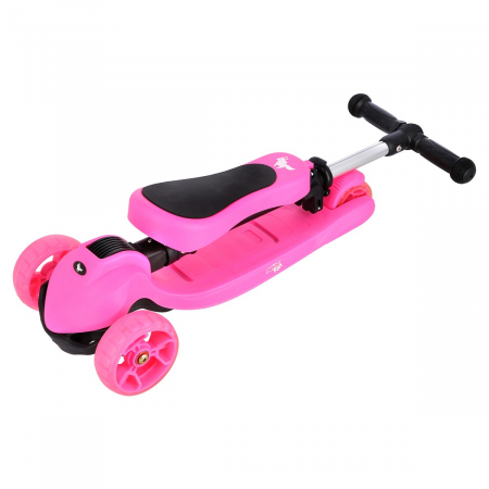 Trotineta 2in1 Nils Fun HLB12 2in1, 120 mm, Roz [5]