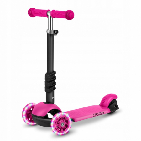 Trotinete copii si adulti - Trotineta 3 in 1 cu roti cu LED Ricokids Buggy