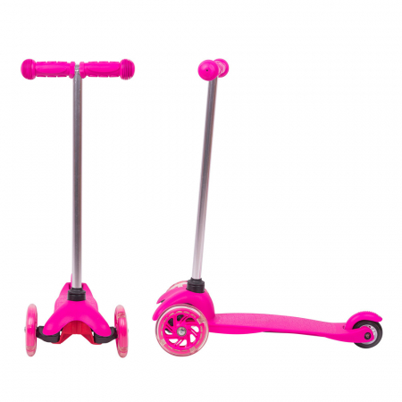 Trotineta cu Roti Iluminate WORKER Lucerino 120 mm - Roz [1]