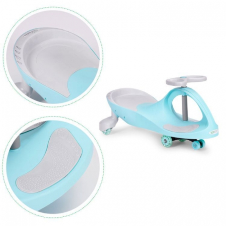 Trotineta gravitationala tip barca cu roti LED Ecotoys YM-SW-1 - Albastru [7]