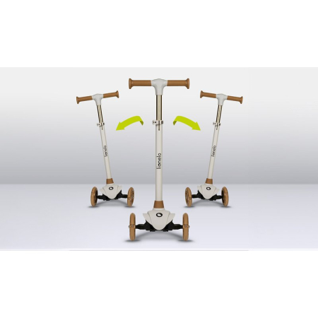 Trotineta, Lionelo, Jessy, Ultrapliabila, Pana la 50 Kg, cu design ergonomic, cu lumini LED, 56 x 26 x 67-82 cm, 3 ani+, Maro [19]