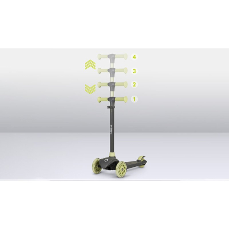 Trotineta, Lionelo, Jessy, Ultrapliabila, Pana la 50 Kg, cu design ergonomic, cu lumini LED, 56 x 26 x 67-82 cm, 3 ani+, Verde [15]