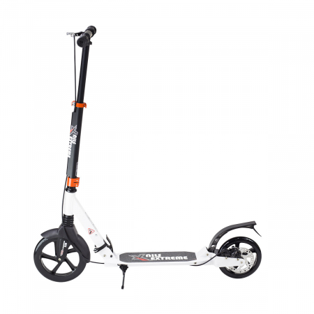 Trotinete copii si adulti - Trotineta Nils Extreme HA230T Roti PU 230mm/200mm - Alb/Negru