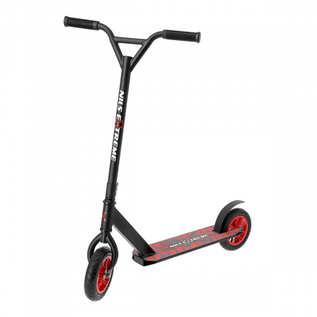 Trotinete copii si adulti - Trotineta Nils Extreme HC020 200 mm, negru/rosu