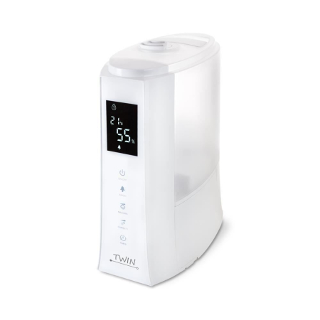 Umidificatoare electrice aer - Umidificator cu ionizare si difuzor arome TWIN alb, Airbi BI3222
