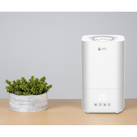 Umidificator cu ultrasunete Airbi CUBOID, afisaj umiditate, temporizator, difuzor aromaterapie, mod nocturn, alb, BI1511 [5]