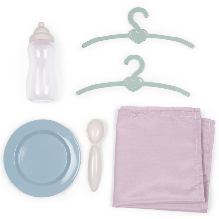 Valiza multifunctionala pentru papusi Smoby Baby Nurse 3 in 1 maro [2]