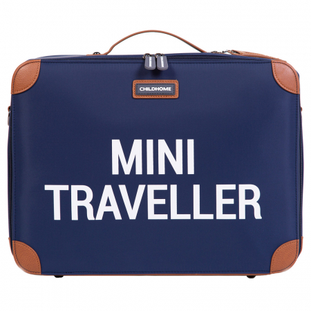 Rucsaci copii - Valiza pentru copii Childhome Mini Traveller Bleumarin