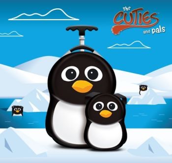 Valize copii | Calatorie - Valiza tip trolley si ghiozdan Peko the Penguin - Cuties and Pals