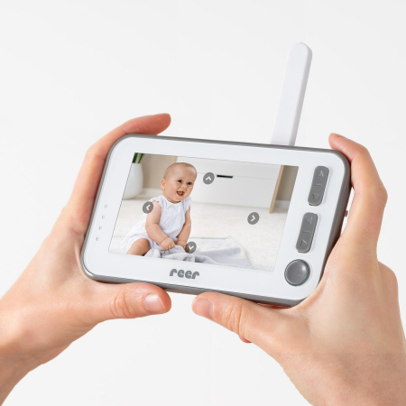 Video monitor digital pentru bebelusi cu camera rotativa si urmarire inteligenta a miscarii, REER BabyCam XL 80440 [5]