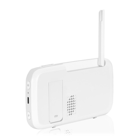 Video monitor, Lionelo, Babyline 9.1, Conexiune prin aplicatia Lionelo Smart, Pana la 8h de functionare, Comunicare bidirectionala, cu senzor de miscare si sunete, Alb [10]