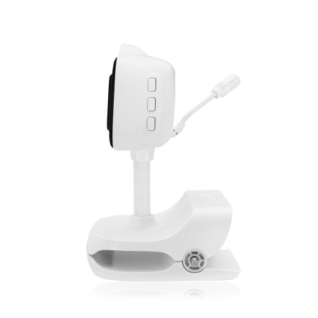Video monitor, Lionelo, Babyline Go, Cu aplicatia dedicata Lionelo Smart, Mod de noapte 8m, Cu functie de iluminare, Pana la 5h functionare wireless, Comunicare bidirectionala, Rotatie 180 grade, Alb [8]
