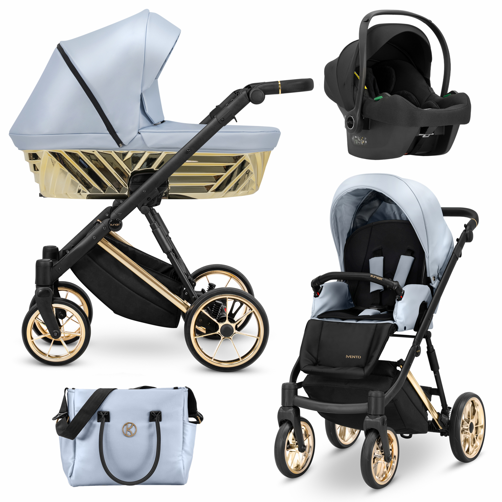 Carucior 3in1 Ivento Glam Premium Kunert 21