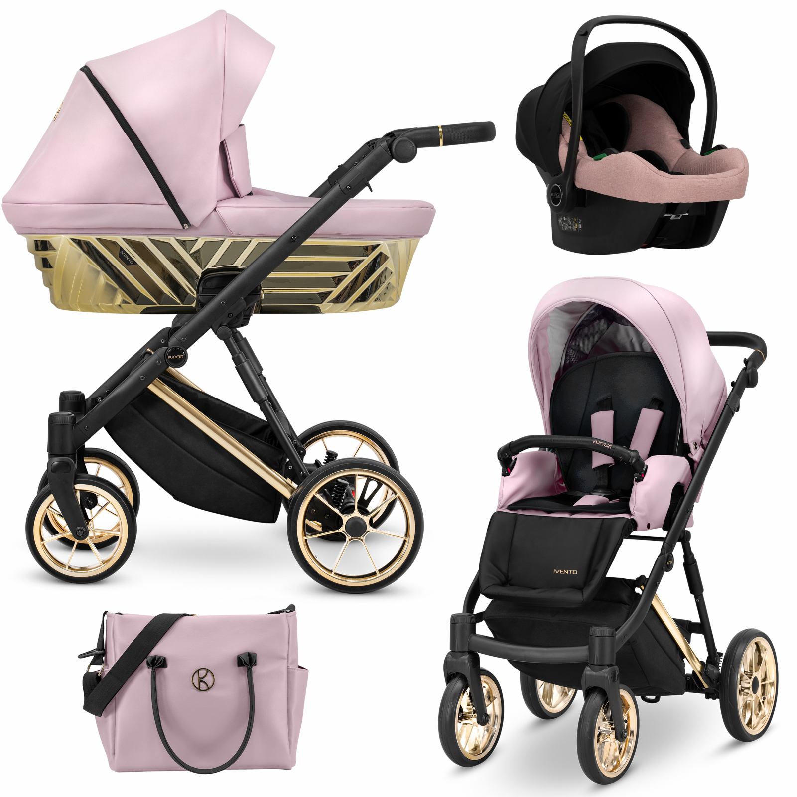 Carucior 3in1 Ivento Glam Premium Kunert 20