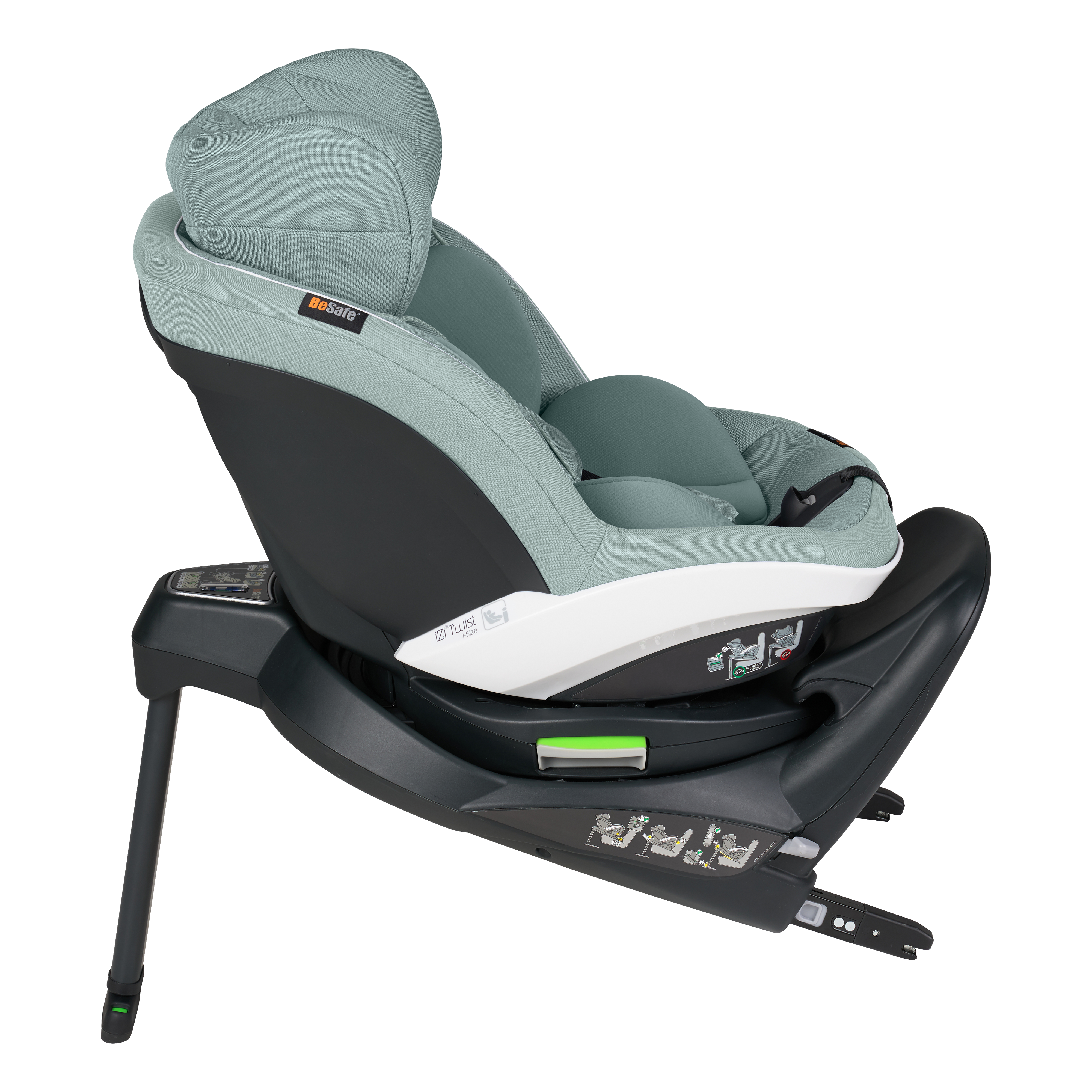 Scaun auto rotativ iZi Twist i-Size - Sea Green Mélange [4]