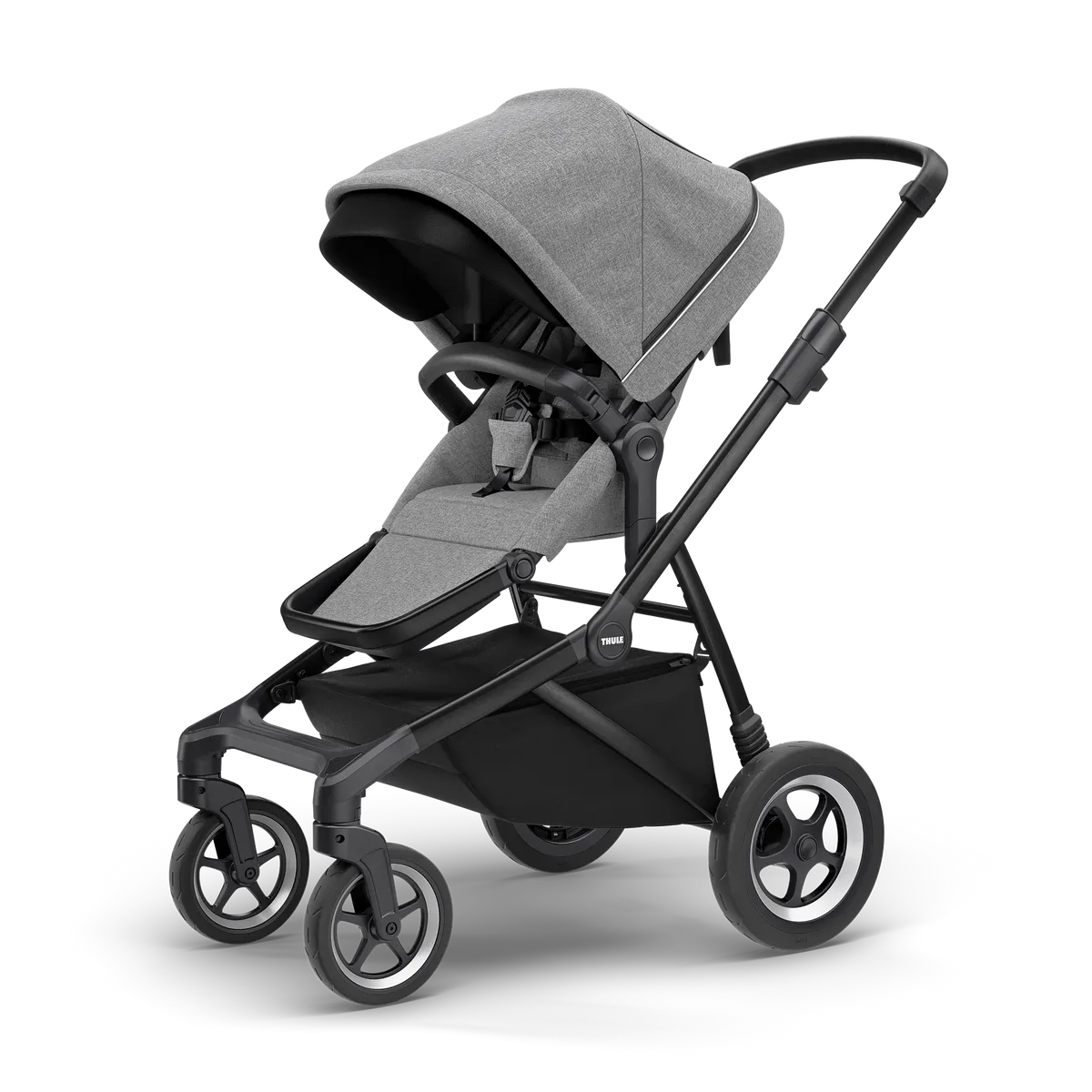 Carucior Thule SLEEK Cadru Negru si Copertina Gray Melange [1]