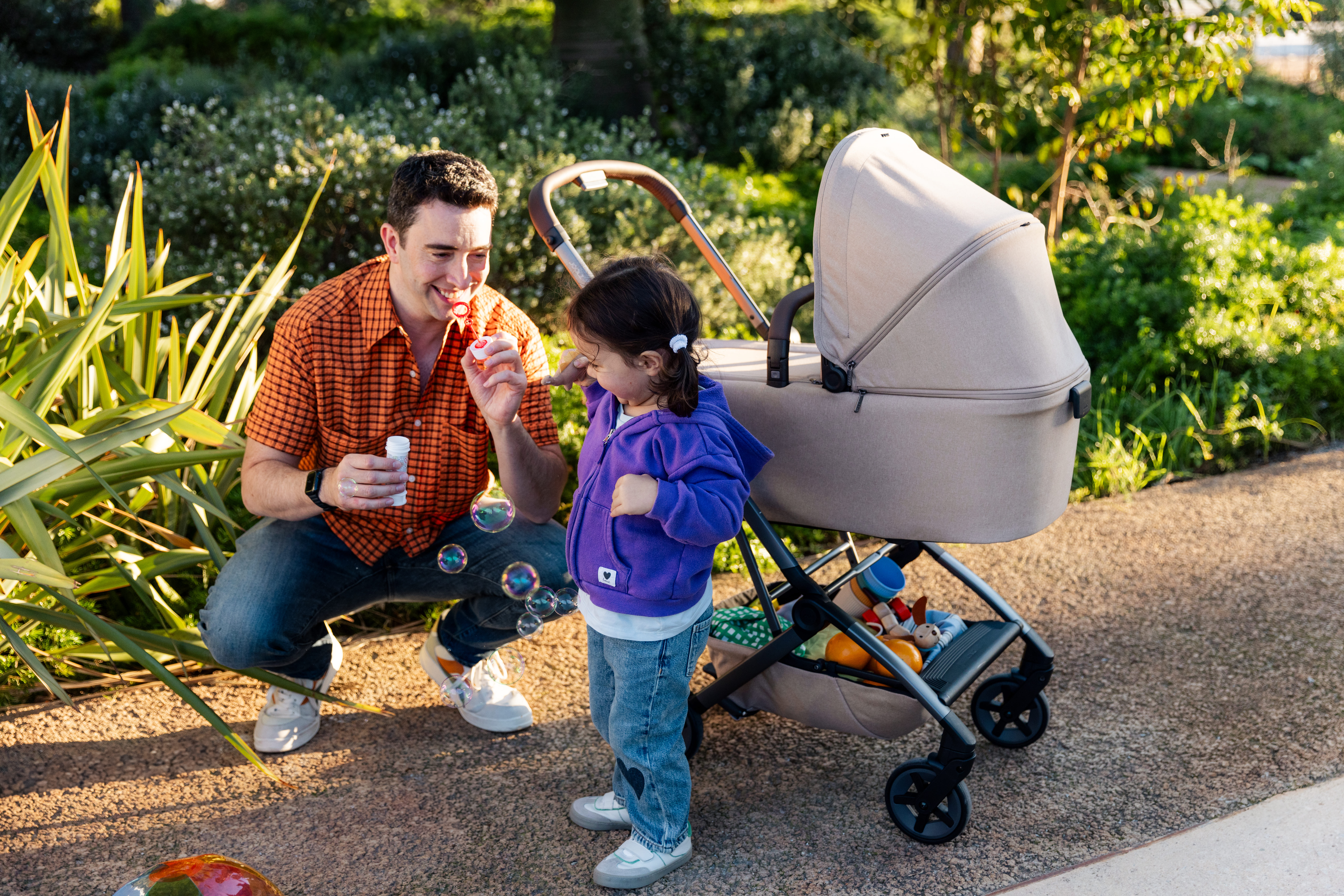 Landou pliabil pentru cărucior copii, Joolz, Aer2 - pebble grey [7]