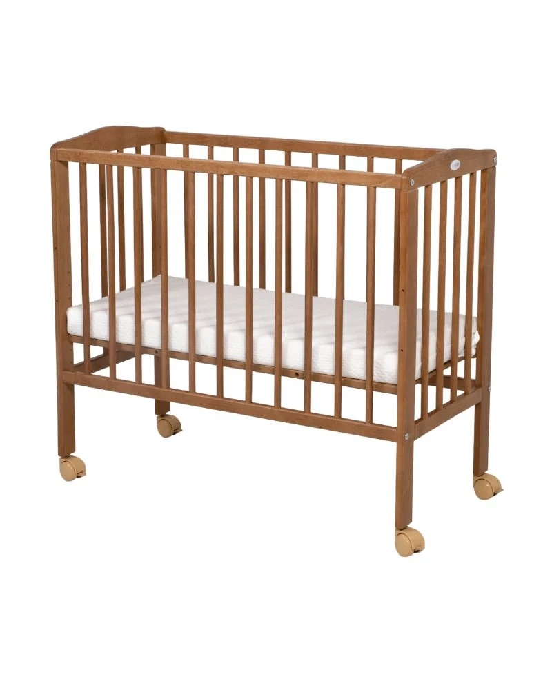 CAMERA COPILULUI - Pat cosleeper din lemn de fag 2 in 1 cu saltea VINTAGE