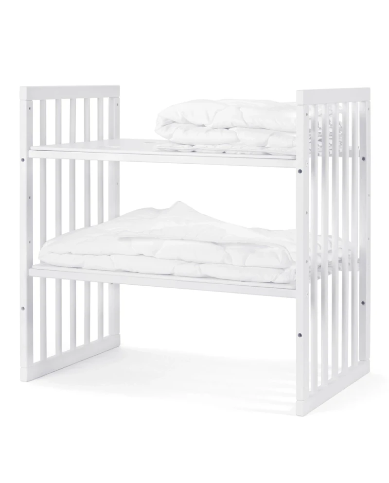 Pat din lemn evolutiv 7-in-1 -  pentru copii, ce se poate folosi pana la 9 ani - ALB [7]