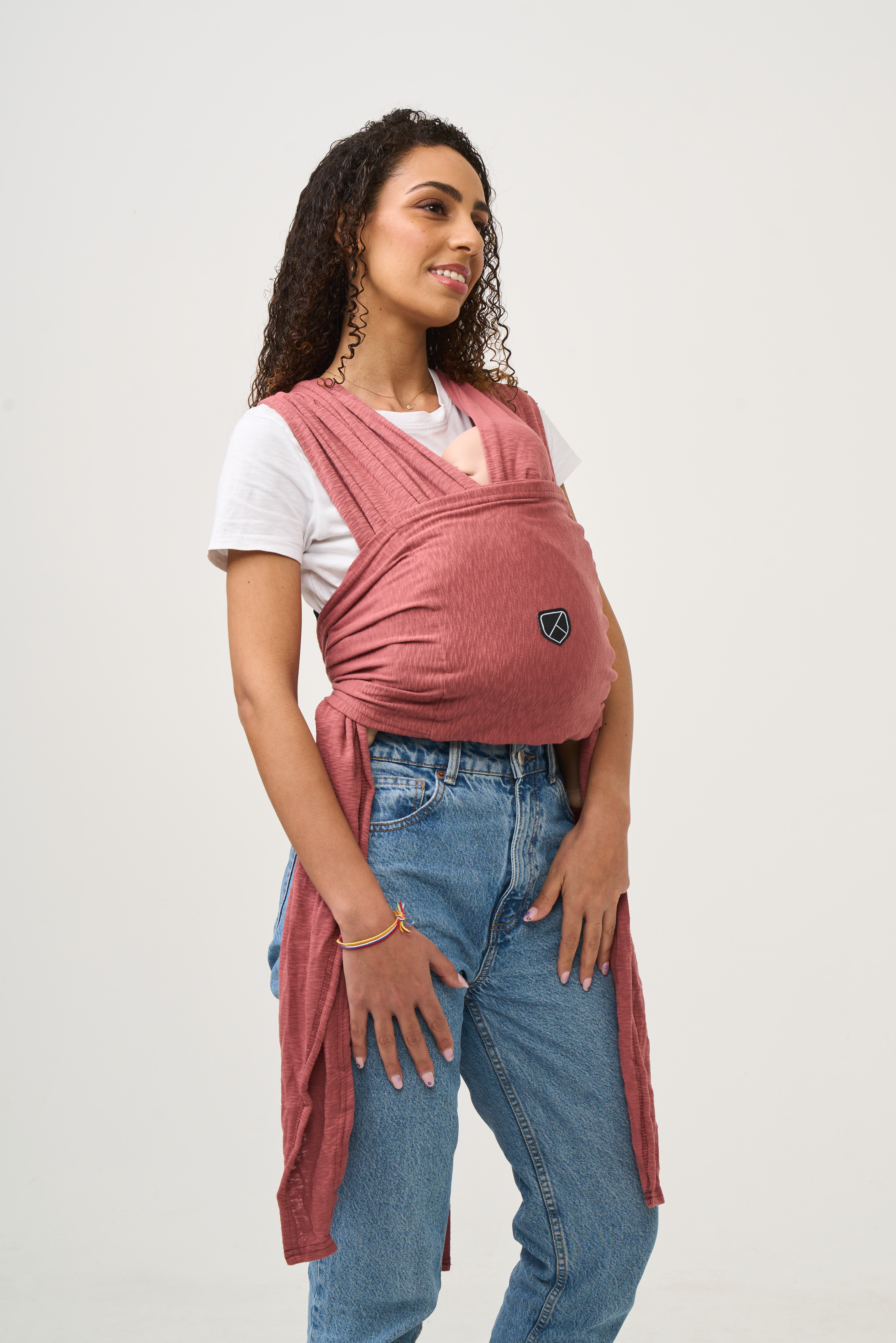 Marsupiu ergonomic pentru bebeluși, Koala Cuddle Band 1,  Bordeaux [2]