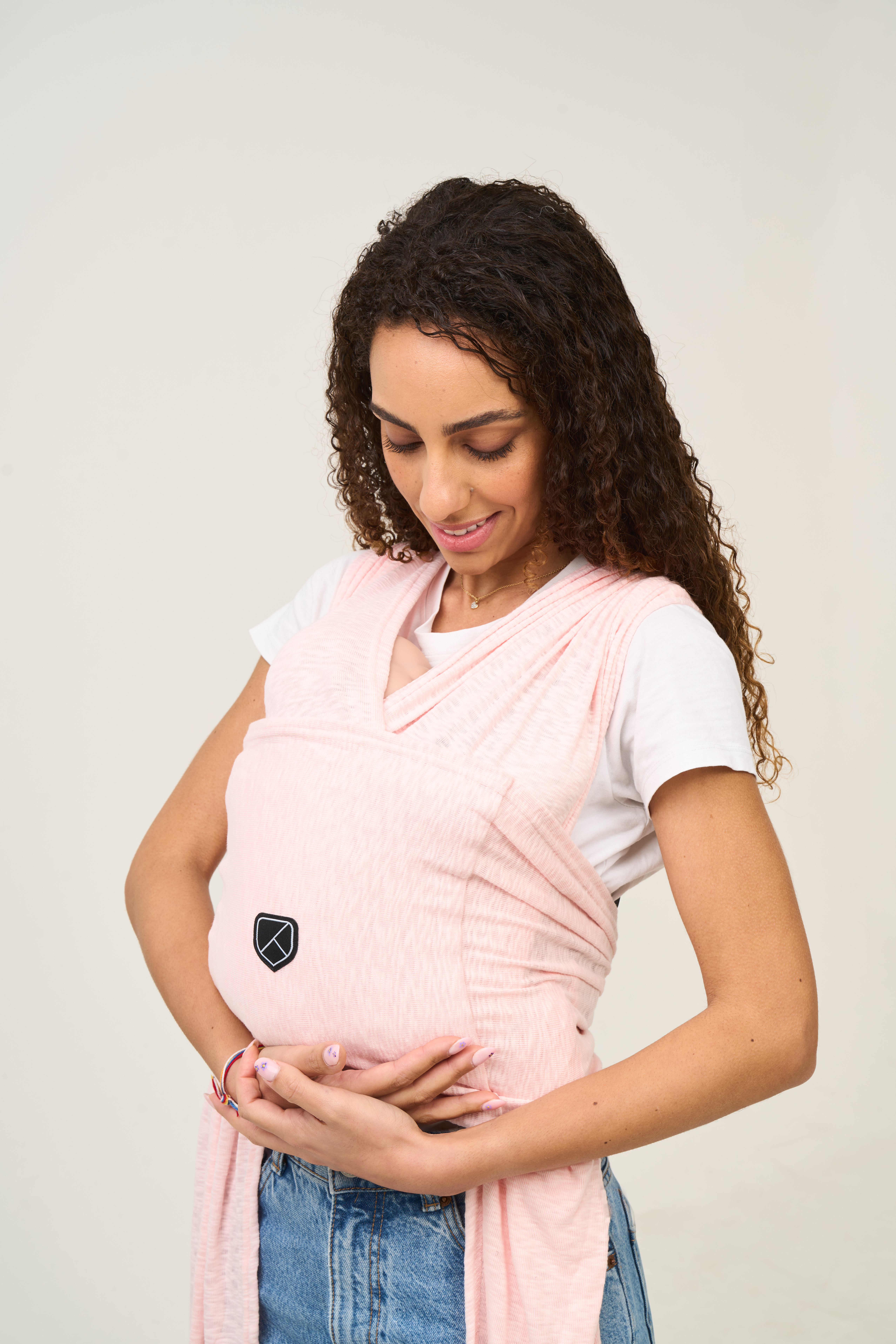 Marsupiu ergonomic pentru bebeluși, Koala Cuddle Band 1, Pink [3]