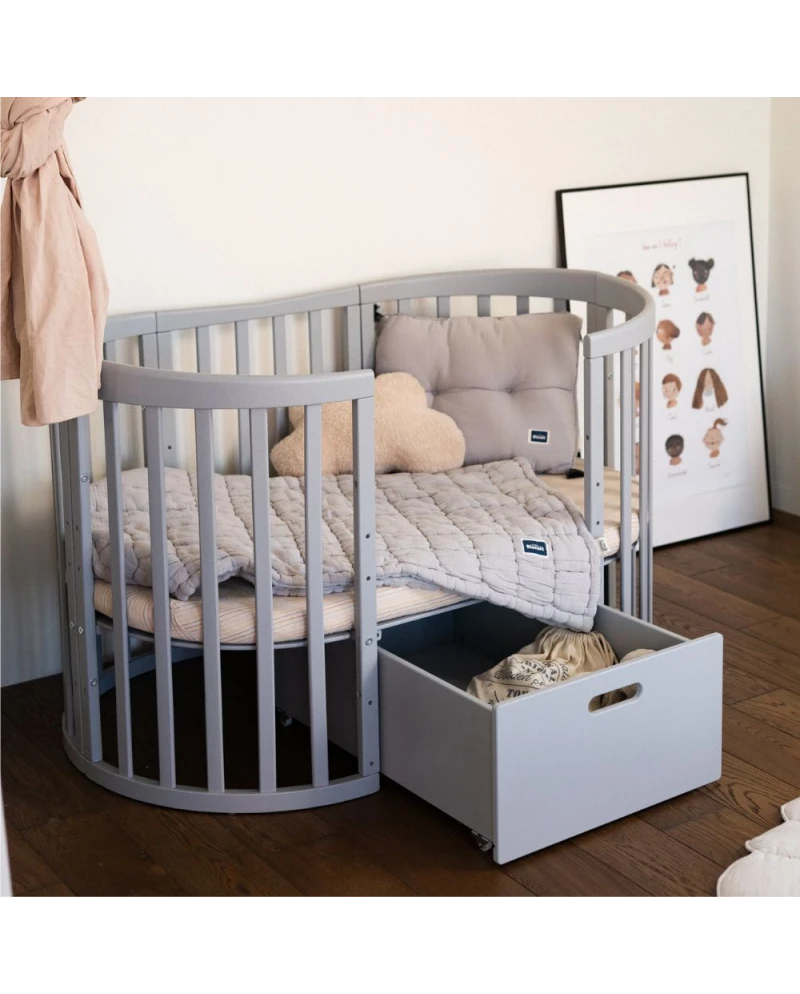 Sertar WALDIN  pentru pătuț 7 in1 -  Gri [2]