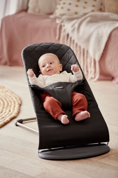 BabyBjorn - Balansoar Bliss Black din tesatura matlasata cu aspect Clasic [6]