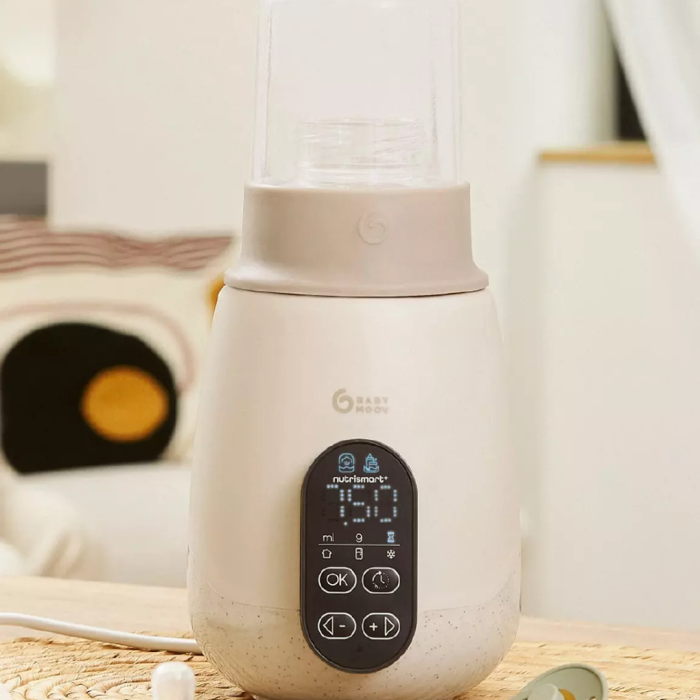 Babymoov - Incalzitor si sterilizator biberoane (recipiente) pentru casa si masina NutriSmart+ Mineral Beige [5]