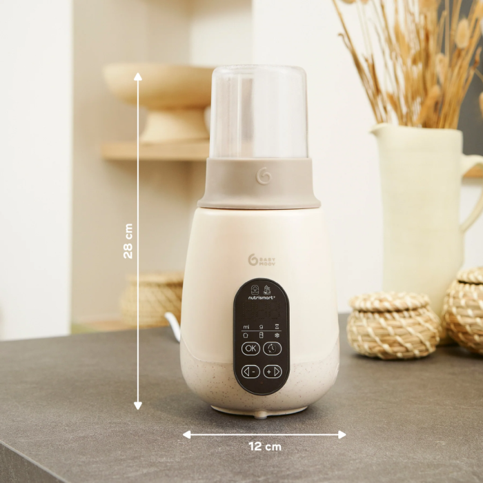 Babymoov - Incalzitor si sterilizator biberoane (recipiente) pentru casa si masina NutriSmart+ Mineral Beige [3]