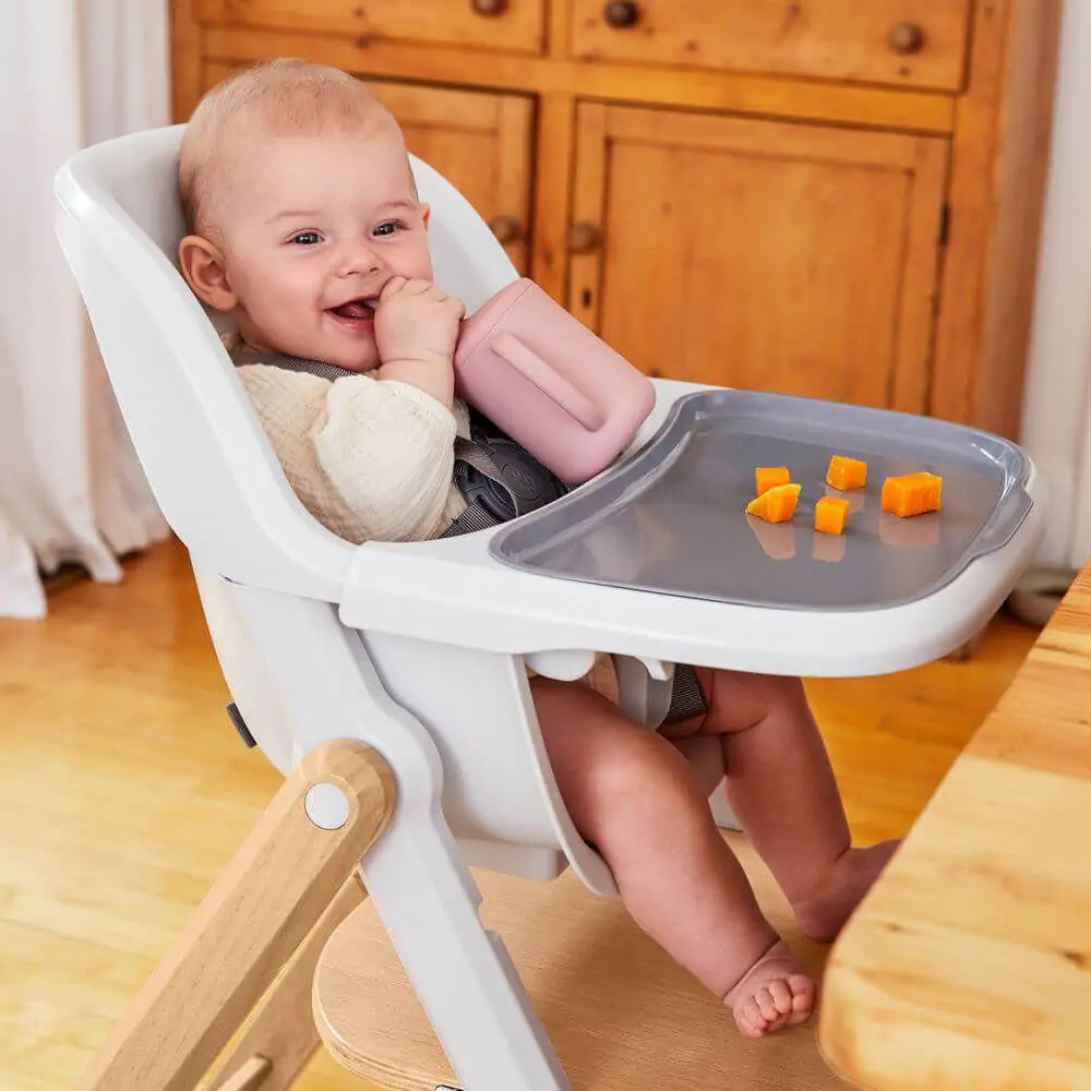 Scaun de masa copii 2 in 1 lemn natur Evolve Ergobaby [5]