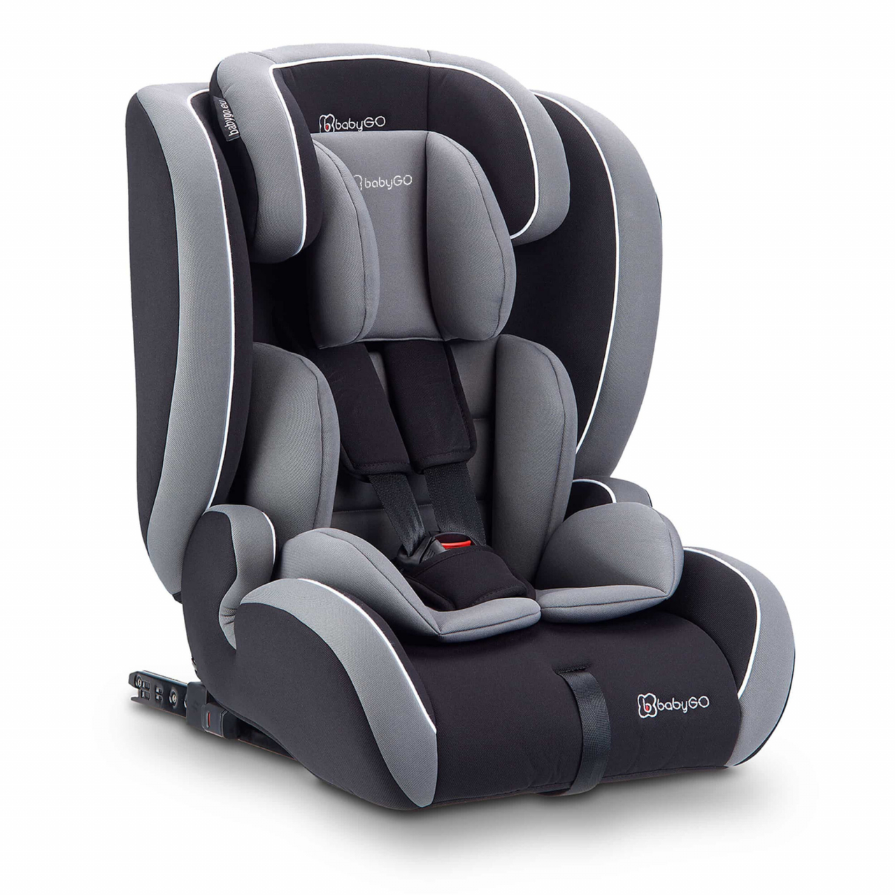 BabyGo - Scaun auto i-Size FreeFix Grey, de la 18 luni - 12 ani - certificat R129 [8]