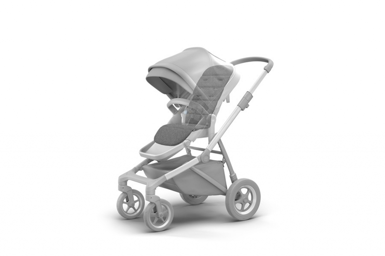 Accesoriu Thule  Seat Liner - captuseala pentru scaun carucior Thule Sleek si Thule Spring - Grey Melange [2]
