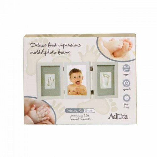 Adora - Kit rama foto tripla cu 2 amprente mulaj si 3 fundaluri [2]