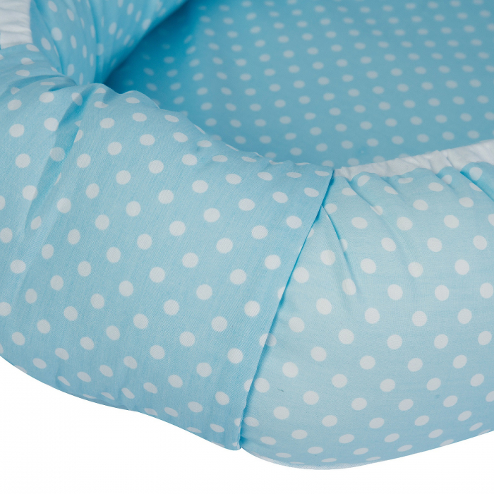 Suport de dormit Babynest, 70x45 cm, Bear Heart Blue [3]