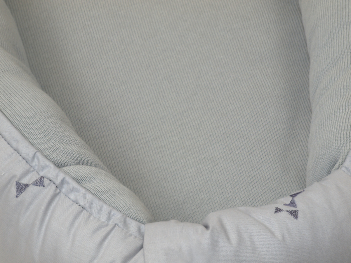 Suport de dormit Babynest, Reversibil, 70x45 cm, Pure Tricot Gri [3]