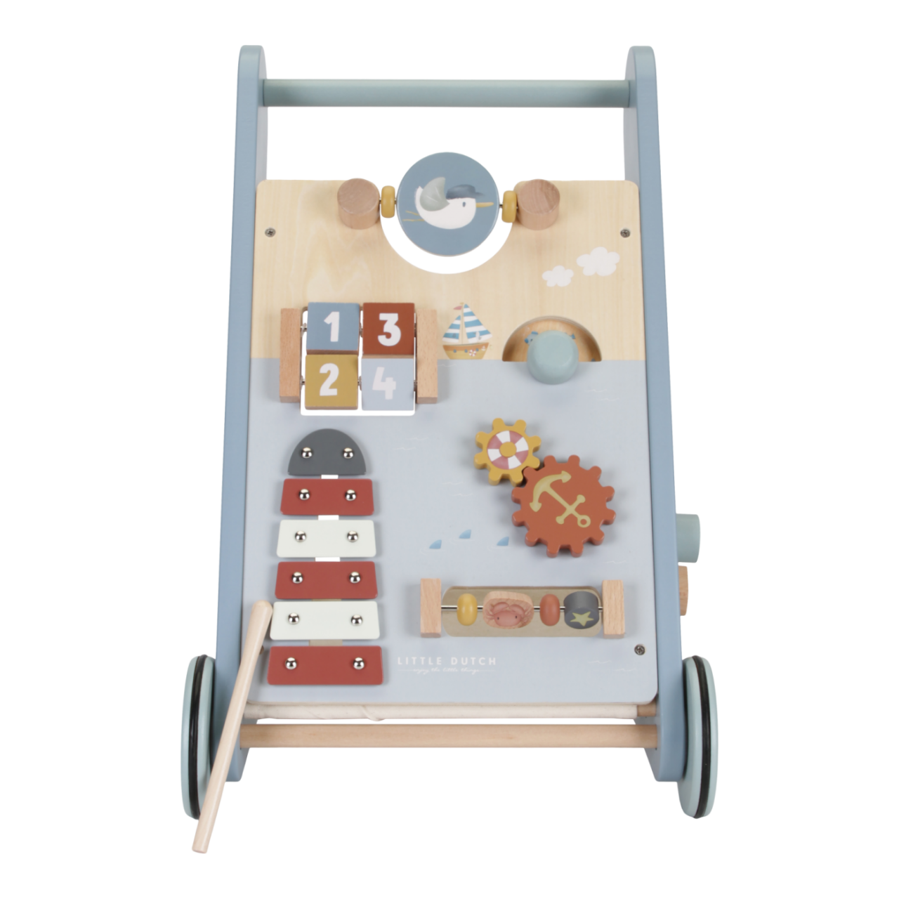 Antemergator din lemn FSC cu activitati Sailors Bay, +12 luni, Little Dutch [2]