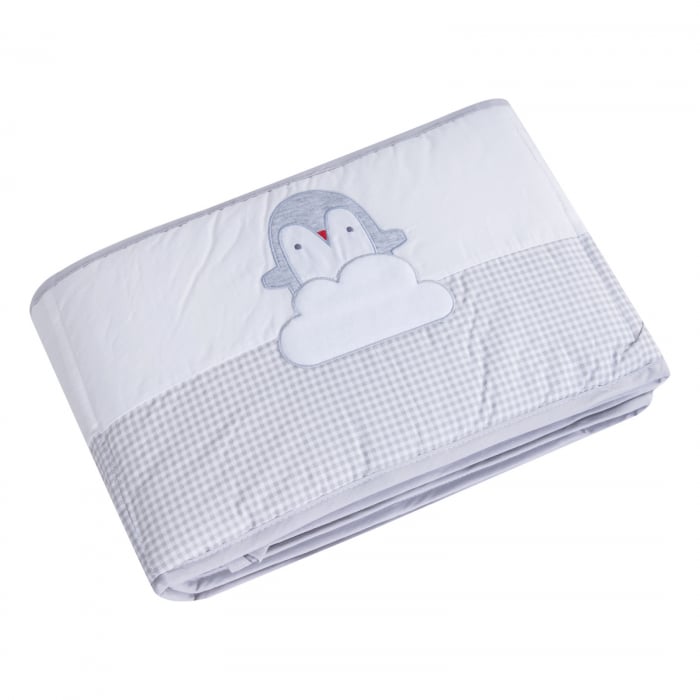 Aparatoare laterala patut 90x40cm, reversibila, Alb - Gri, 170 cm [3]